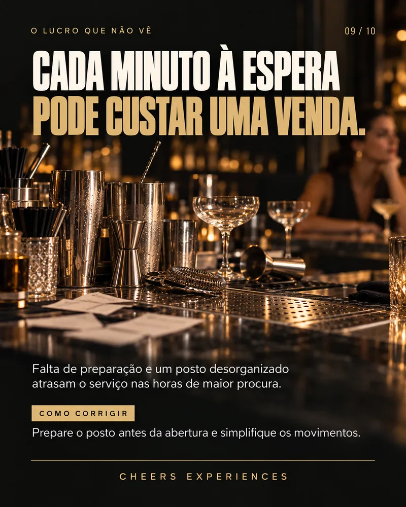 09/10 · Cada minuto à espera pode custar uma venda. Falta de preparação e um posto desorganizado atrasam o serviço nas horas de maior procura. Como corrigir: Prepare o posto antes da abertura e simplifique os movimentos.